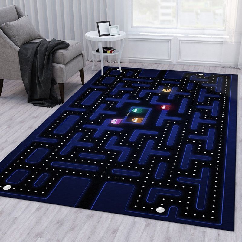Pacman Gaming 11 Area Rug Bed Room Regtangle  Chussin | Home Decor Easily