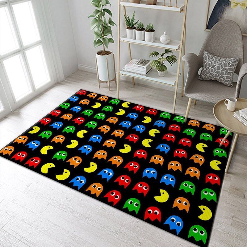 Pacman Gaming 14 Area Rug Bed Room Regtangle  Chussin | Home Decor Easily