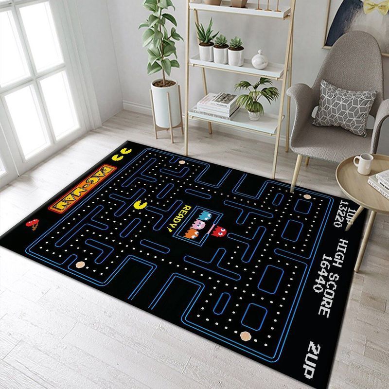Pacman Gaming 4 Area Rug And Chussin | Home Decor Easily