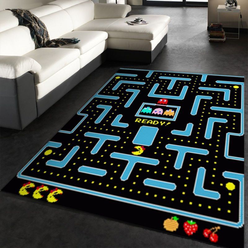 Pacman Gaming 5 Area Rug Chussin | Home Decor Easily