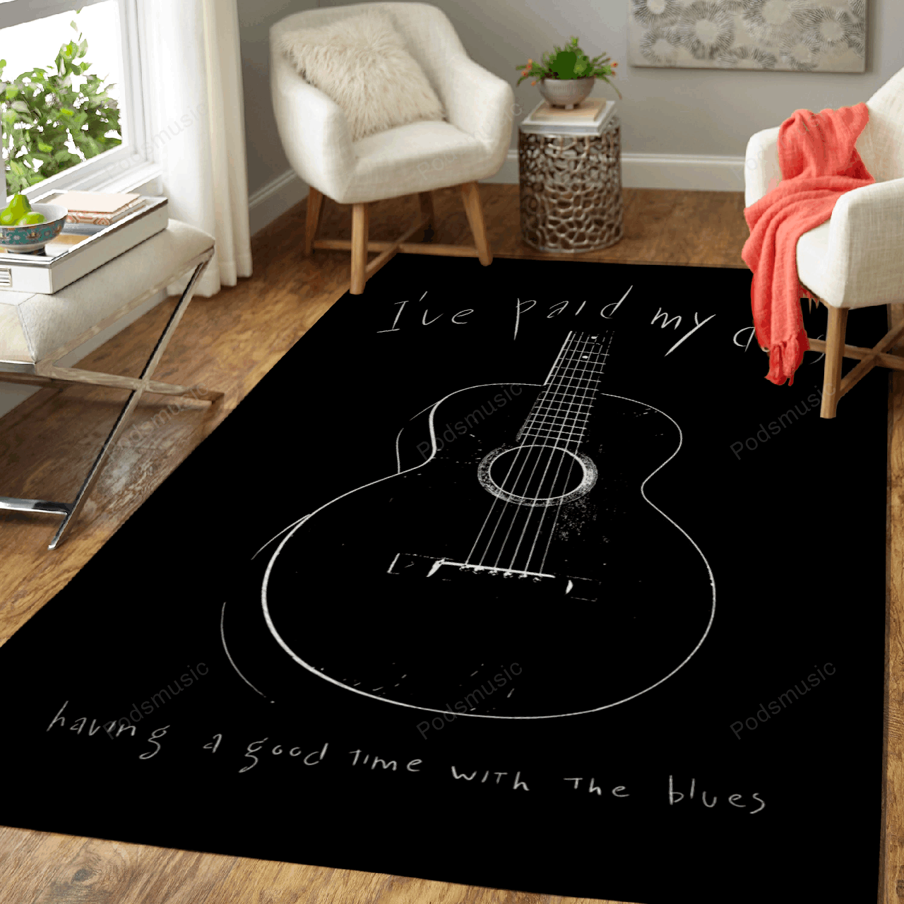 Paid My Dues Blues Music Guitars Music Art For Fans Area  Chussin | Home Decor Easily