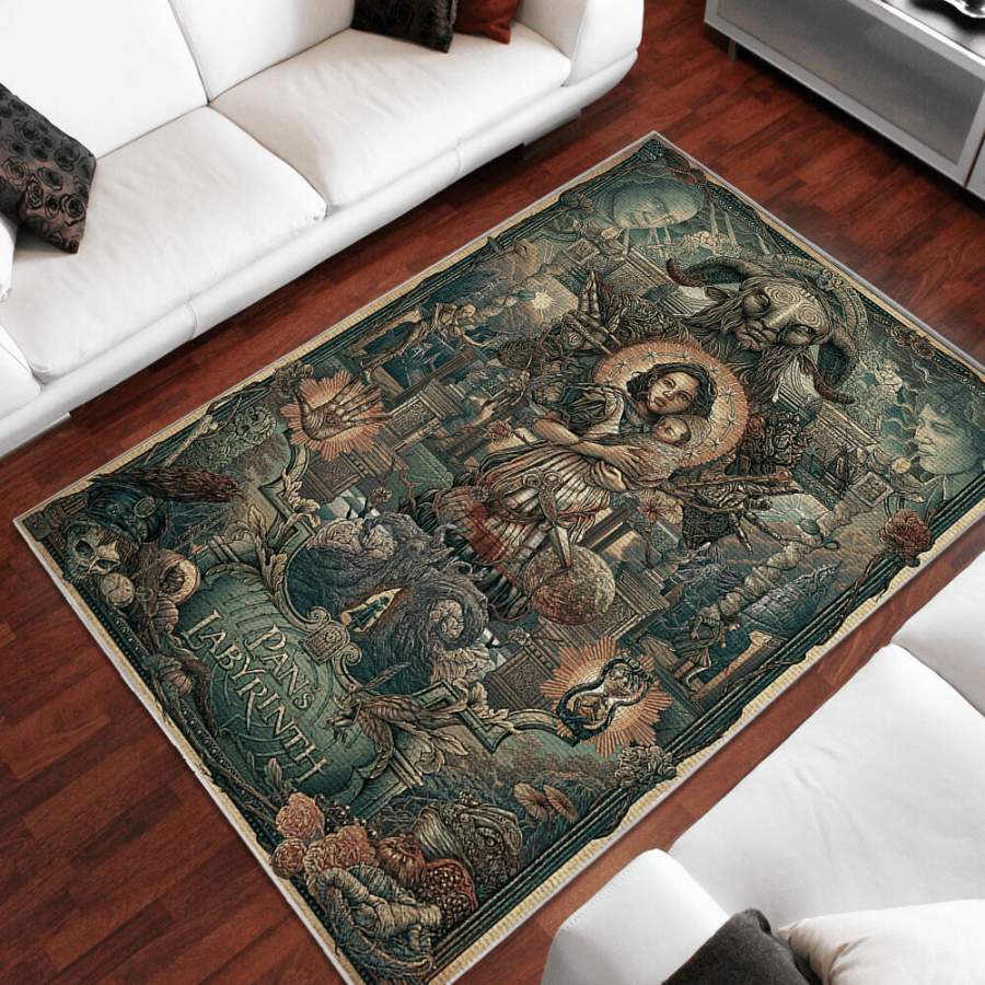 Pan Labyrinth Area Rug Bedroom  Chussin | Home Decor Easily
