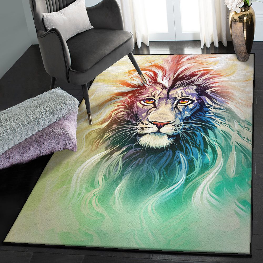 Panthera Leo Large Area Rugs, Lion Rug  Chussin | Home Decor Easily