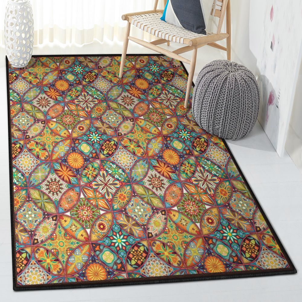 Patchwork Art Rugs, Bohemian Patchwork Rug  Chussin | Home Decor Easily