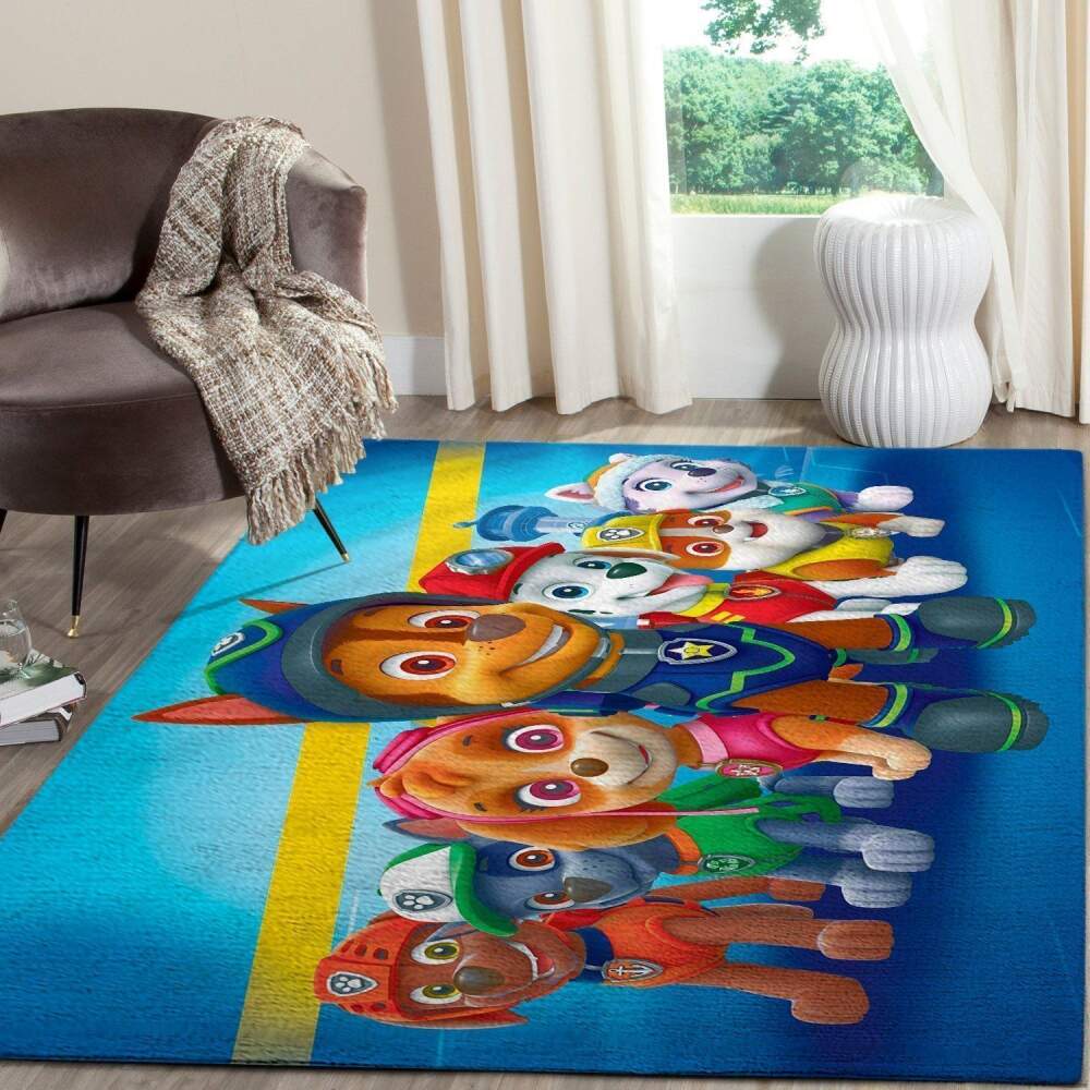 Paw Patrol Area Rug Gaming Gamer V5597 Chussin | Home Decor Easily