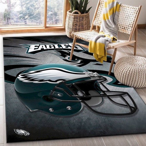 Philadelphia Eagles Nfl Team Logo Helmet Style Nice Gift Re  Chussin | Home Decor Easily
