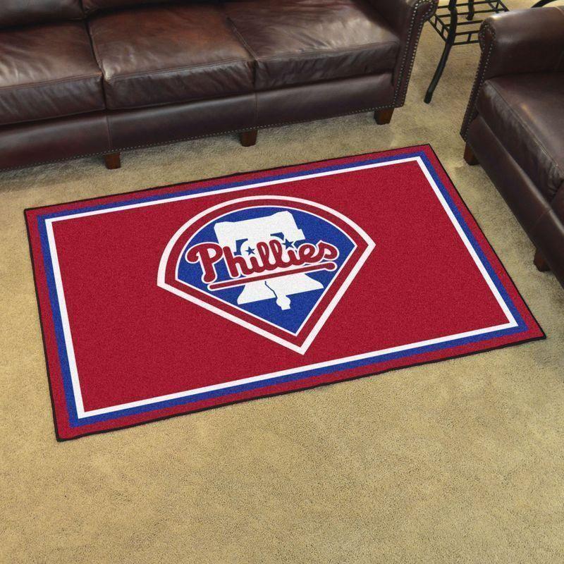 Philadelphia Phillies Area Rug Mlb Baseball Team Logo V1385  Chussin | Home Decor Easily