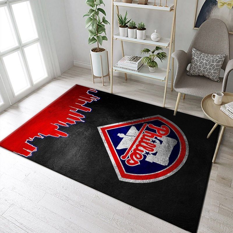 Philadelphia Phillies Mlb 3 Area Rug And Chussin | Home Decor Easily