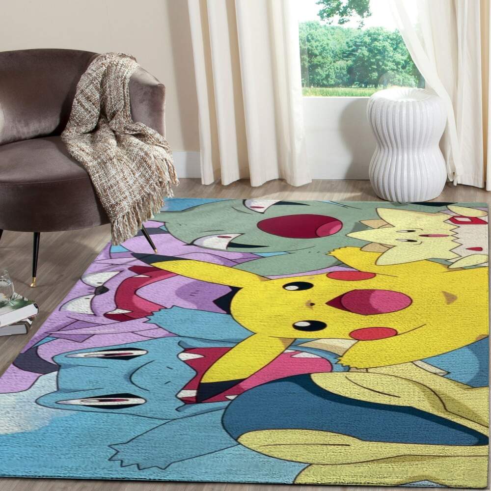 Pikachu Pokemon Anime Fn080217 Movies Area Regtangle  Chussin | Home Decor Easily