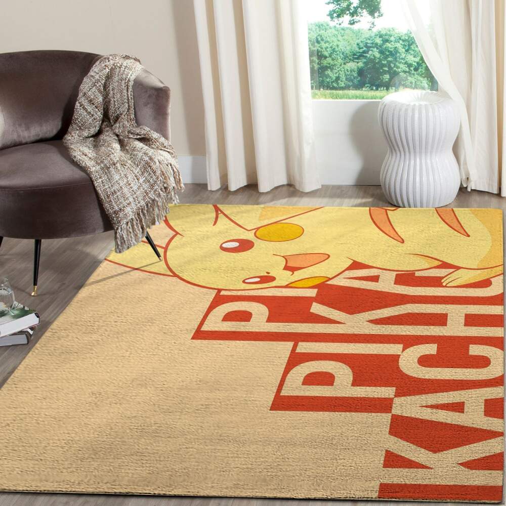 Pikachu Pokemon Anime Fn080222 Movies Area Regtangle  Chussin | Home Decor Easily