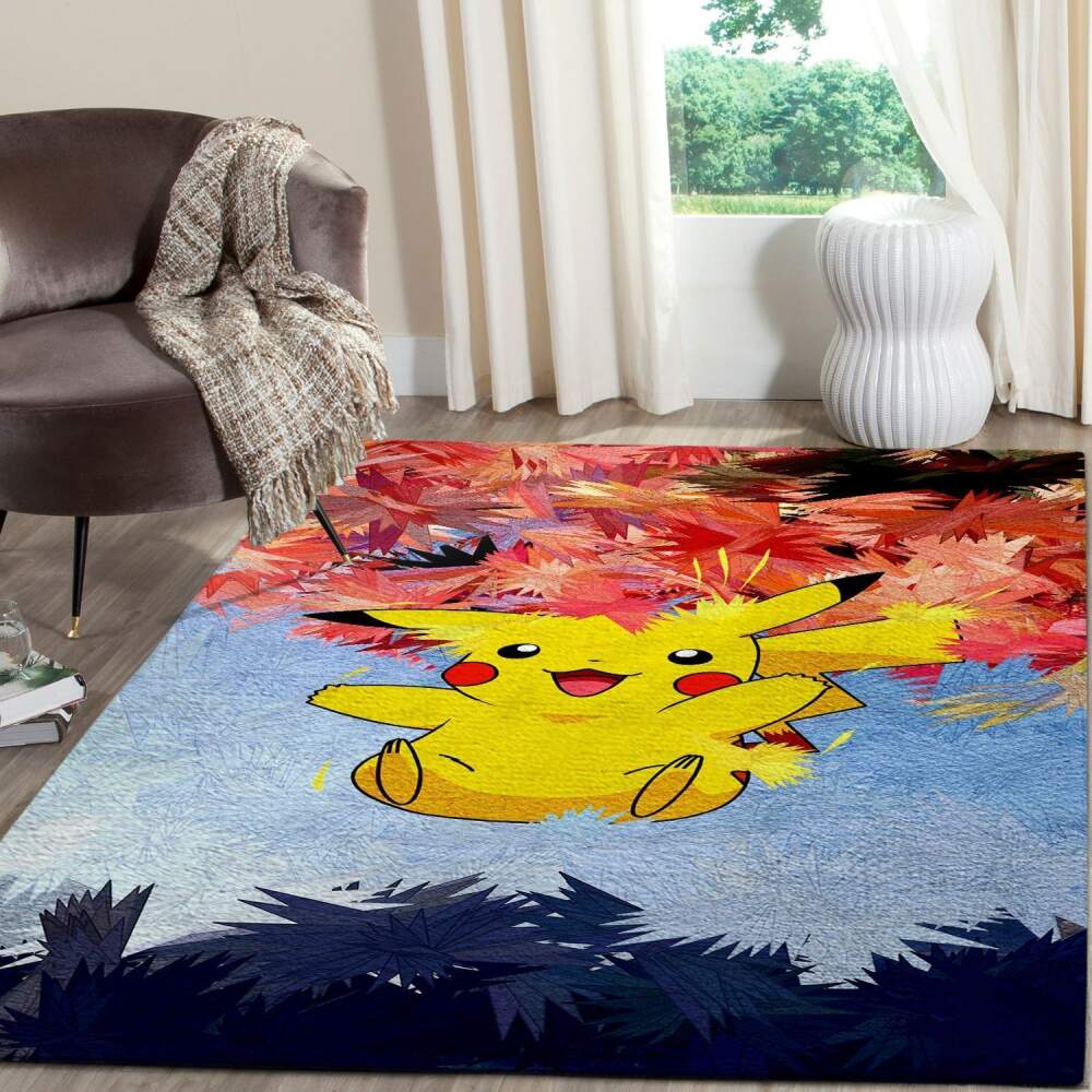 Pikachu Pokemon Anime Fn080223 Movies Area Regtangle  Chussin | Home Decor Easily