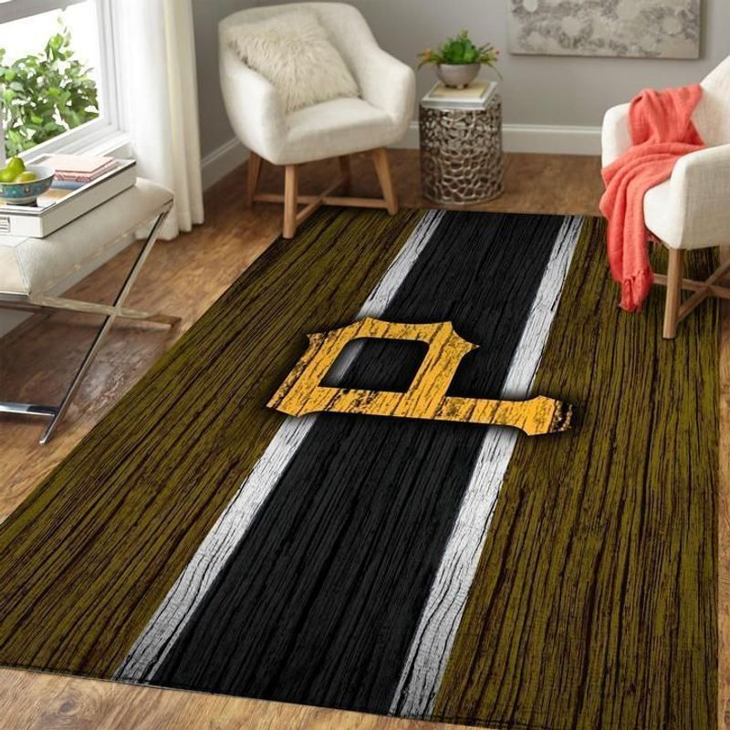Pittsburgh Pirates Mlb 1 Area Rug Bed Room Regtangle | Home Decor Easily