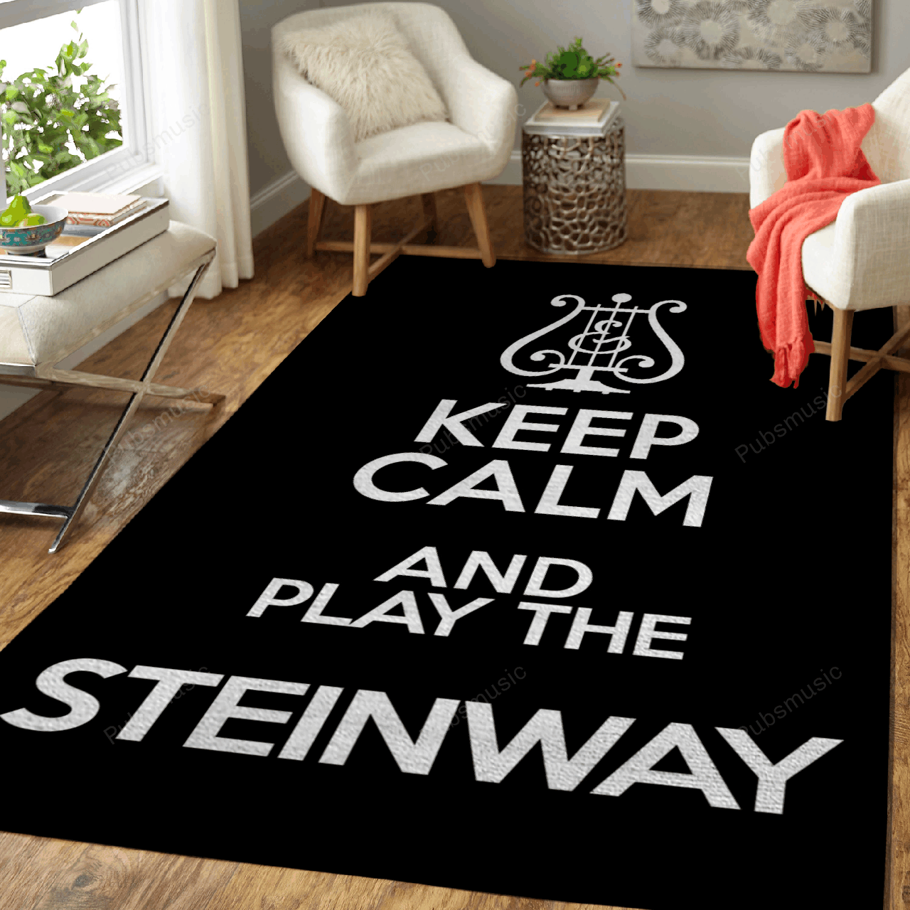 Play The Steinway Music Art For Fans Area Rug Regtangle  Chussin | Home Decor Easily