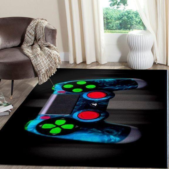Playstation Area Rug Gaming Gamer Regtangle V3693  Chussin | Home Decor Easily