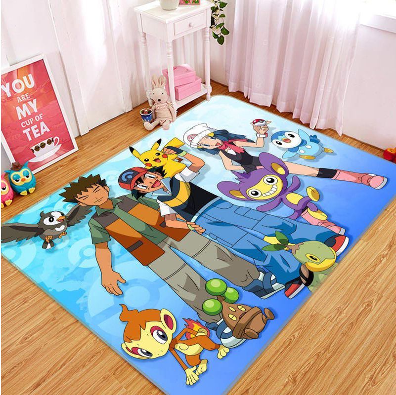 Pokemon Anime 9 Area Rug Bed Room Regtangle  Chussin | Home Decor Easily