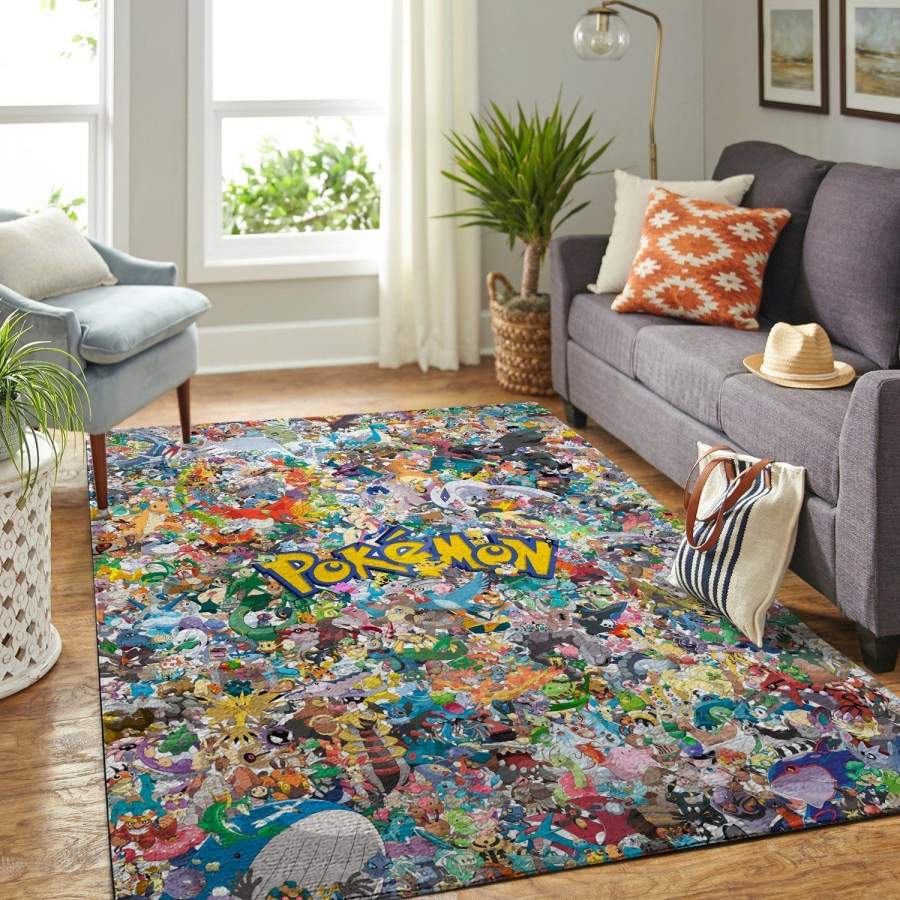 Pokemon Area Rug Nintendo Video Game Gfd 1912123 Chussin | Home Decor Easily