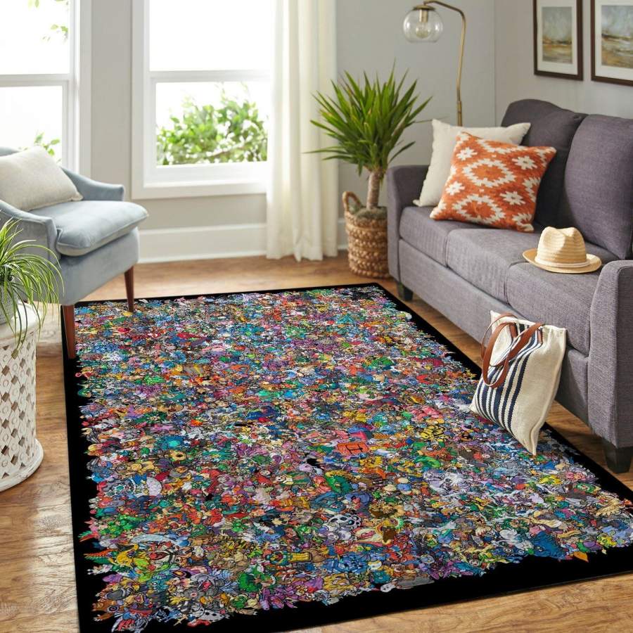 Pokemon Area Rug Nintendo Video Game Gfd 1912124 Chussin | Home Decor Easily