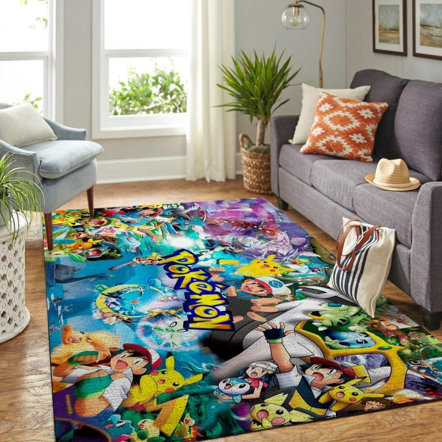 Pokemon Area Rug Nintendo Video Game Gfd 191223  Chussin | Home Decor Easily