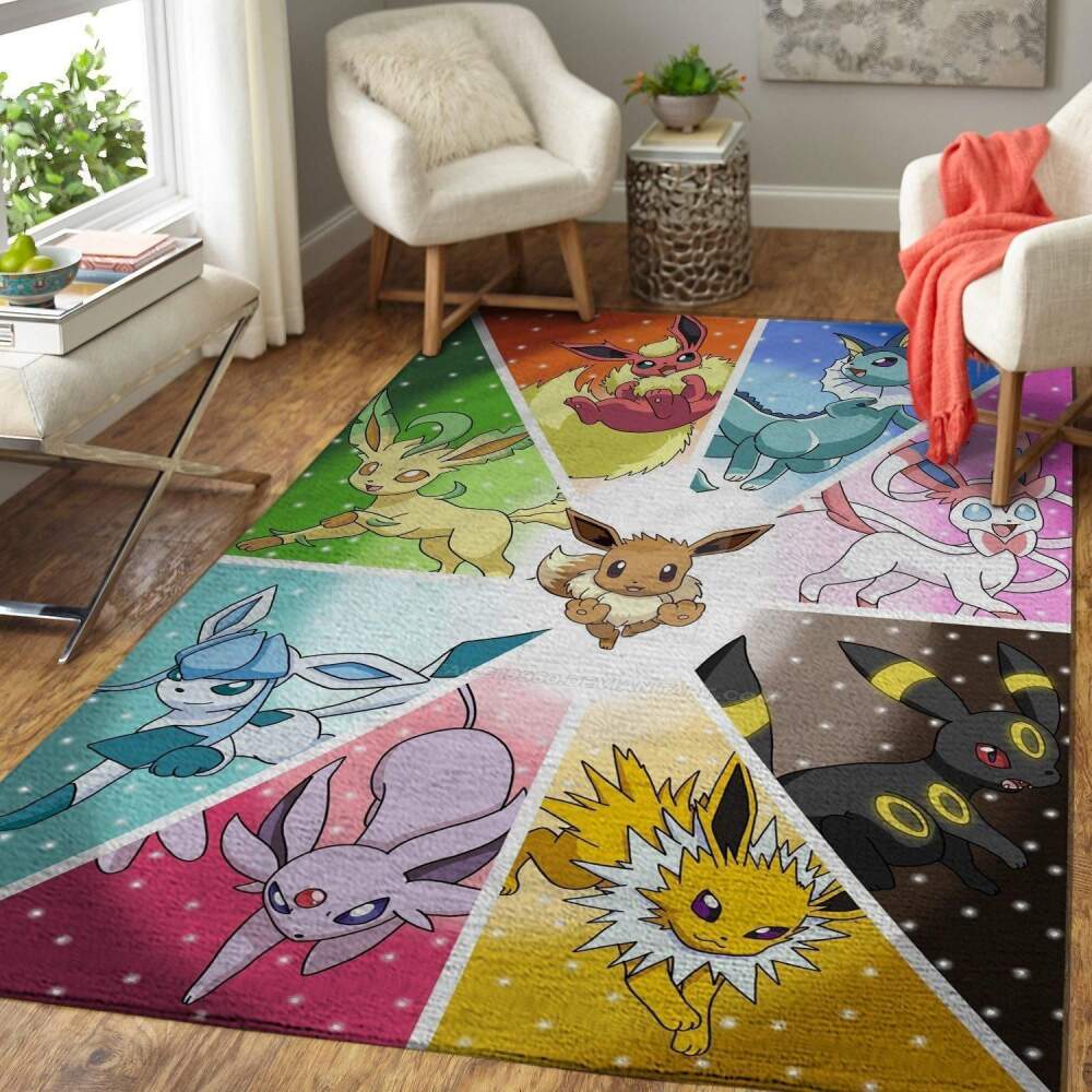 Pokemonarea Rug Geeky  Chussin | Home Decor Easily