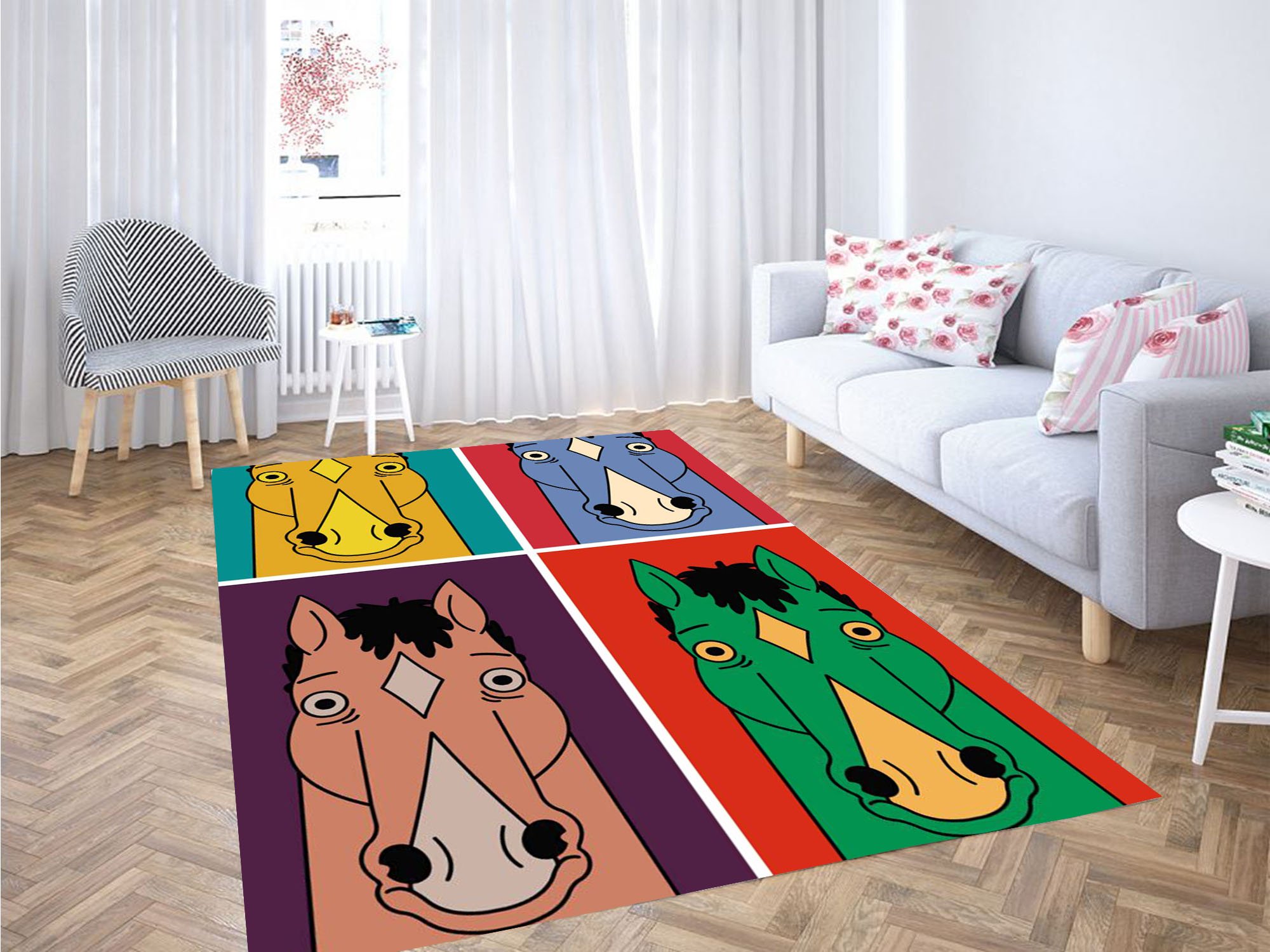 Potrait Bojack Horseman Carpet Rug -  Chussin | Home Decor Easily