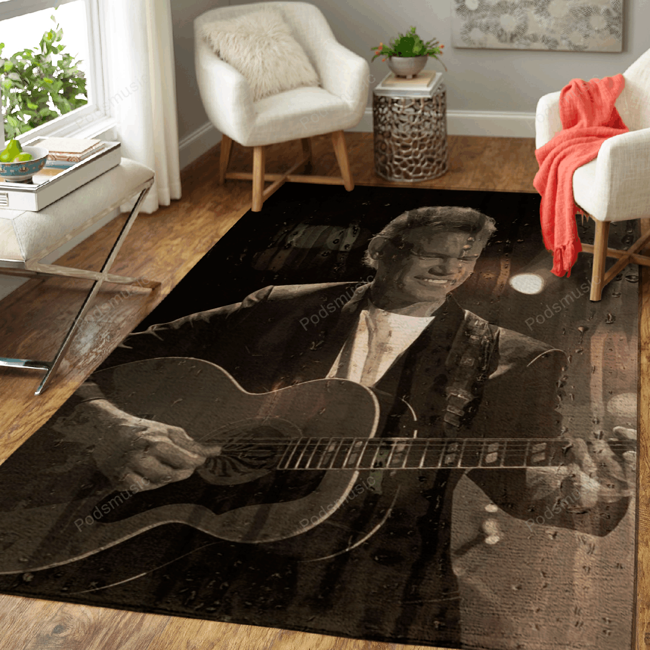Ry Travis Country Music Art For Fans Area Rug Regtangle  Chussin | Home Decor Easily