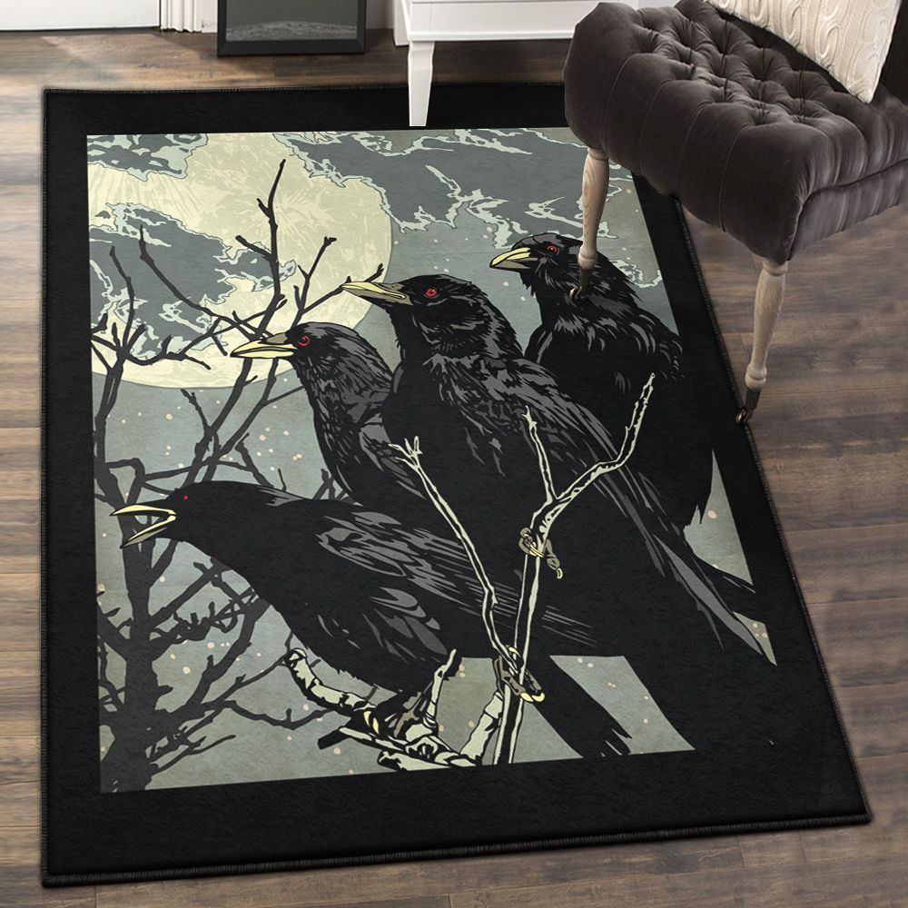 Raven Kitchen Rugs, Crow Rug  Chussin | Home Decor Easily