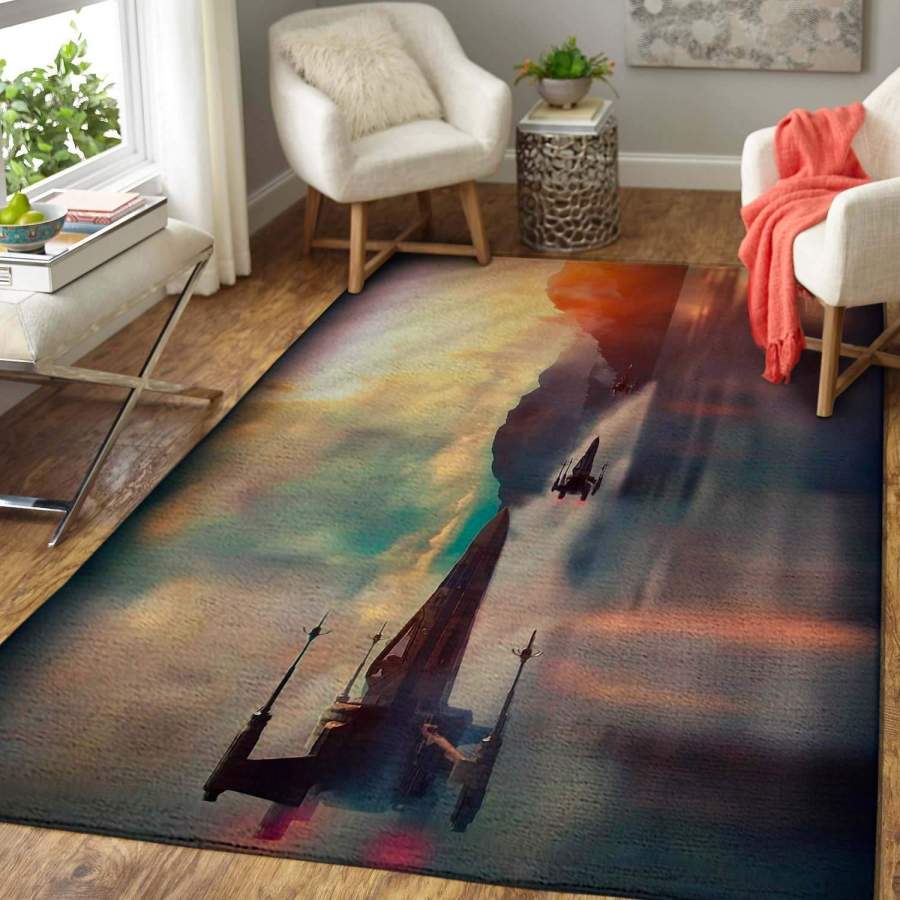 Return Of The Jedi Star Wars Area Rug Movie  Chussin | Home Decor Easily