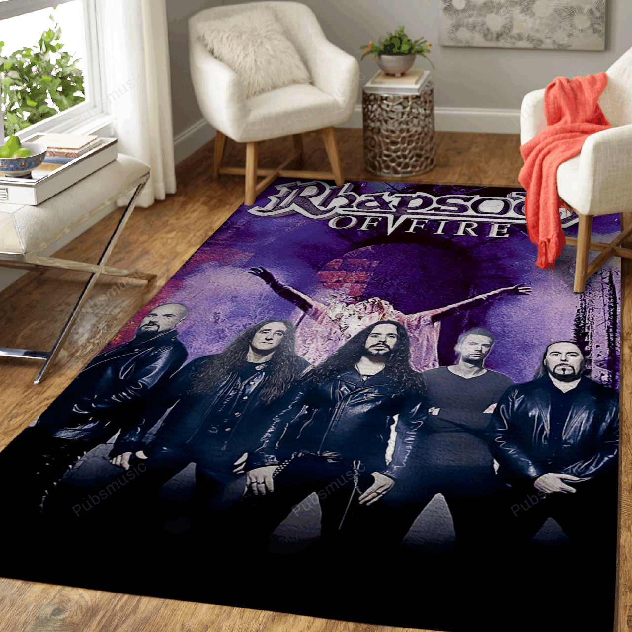 Rhapsody Of Fire Music Art For Fans Area Rug Regtangle  Chussin | Home Decor Easily