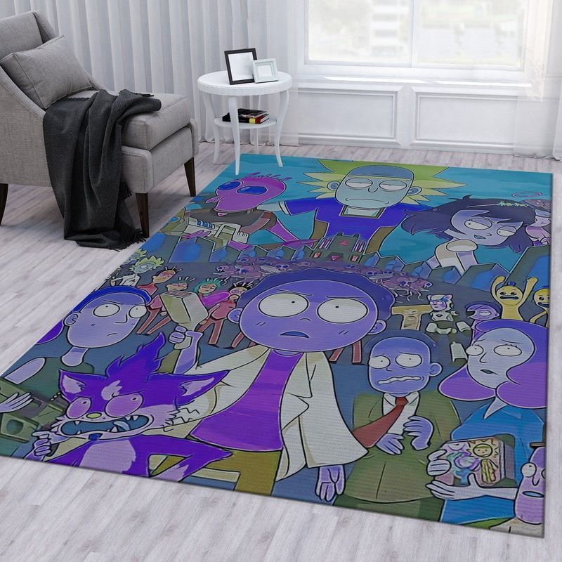 Rick And Morty 133 Area Rug And  Chussin | Home Decor Easily