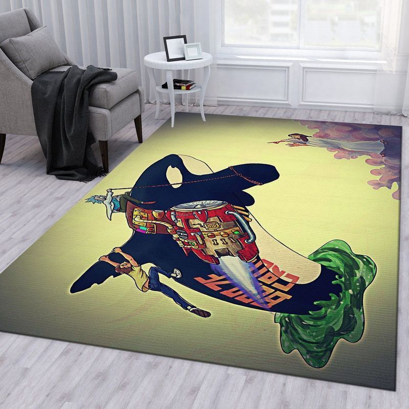 Rick And Morty 134 Area Rug And  Chussin | Home Decor Easily