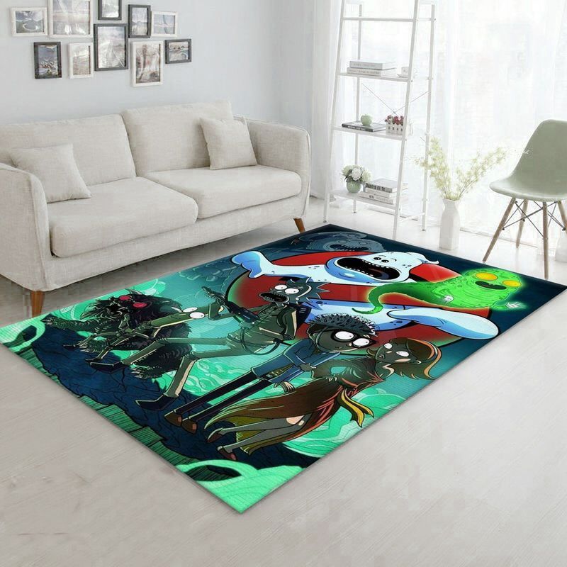 Rick And Morty 14 Area Rug And  Chussin | Home Decor Easily