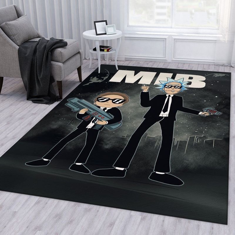 Rick And Morty 18 Area Rug And  Chussin | Home Decor Easily