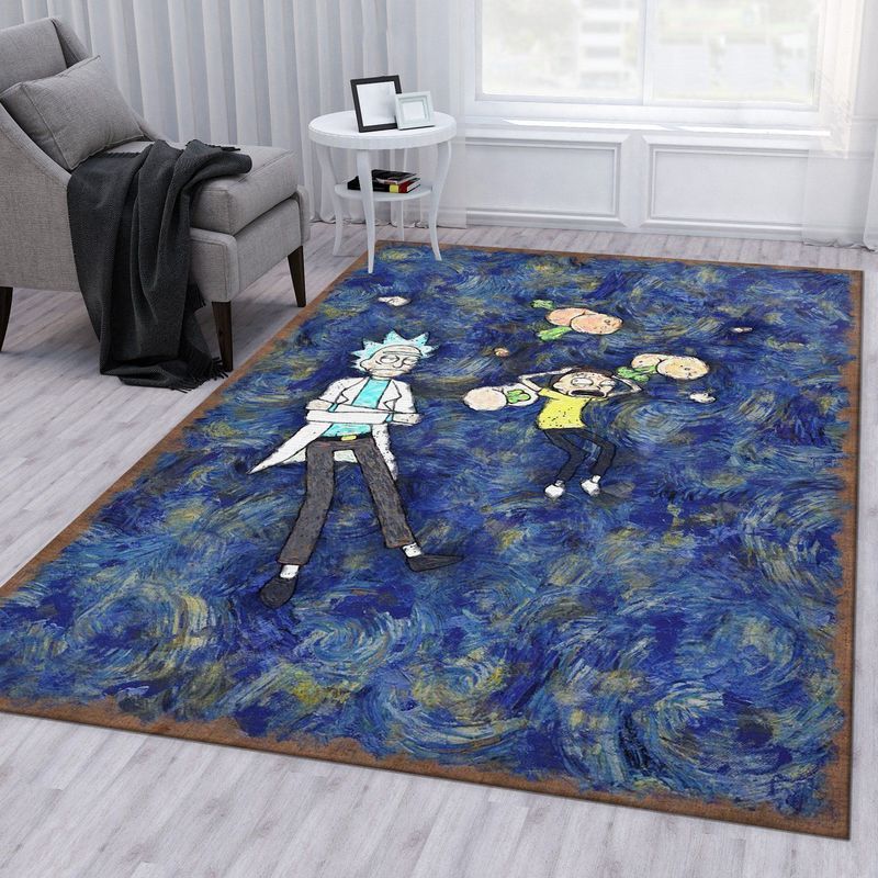 Rick And Morty 43 Area Rug And  Chussin | Home Decor Easily