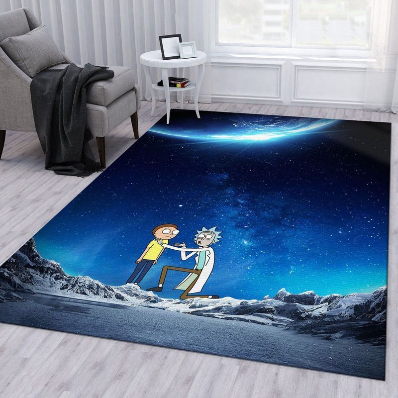 Rick And Morty 44 Area Rug And  Chussin | Home Decor Easily