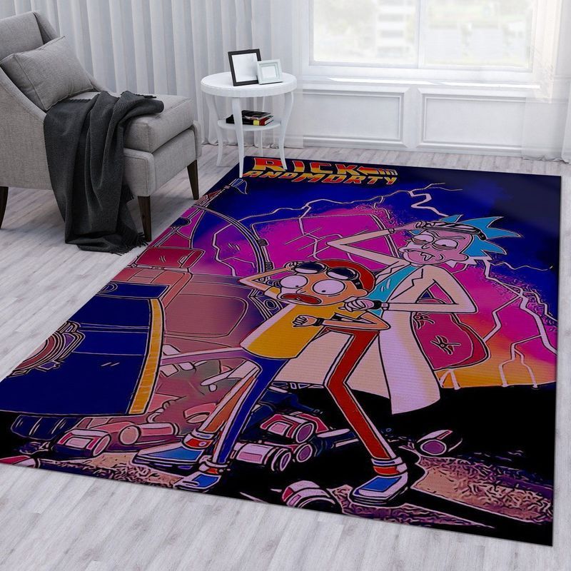 Rick And Morty 51 Area Rug And  Chussin | Home Decor Easily