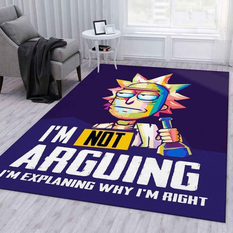 Rick And Morty 56 Area Rug And  Chussin | Home Decor Easily