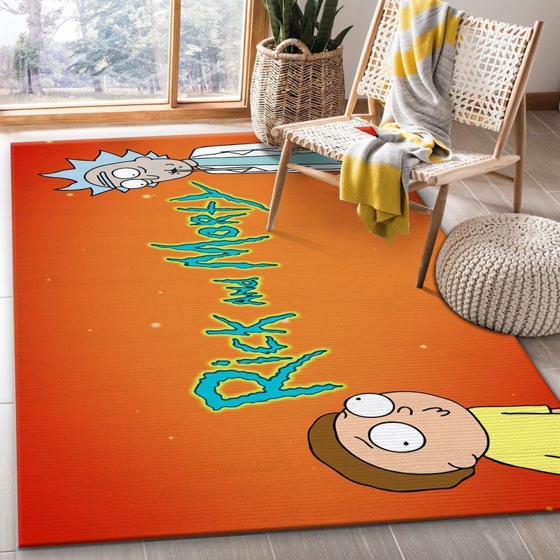 Rick And Morty 57 Area Rug And  Chussin | Home Decor Easily