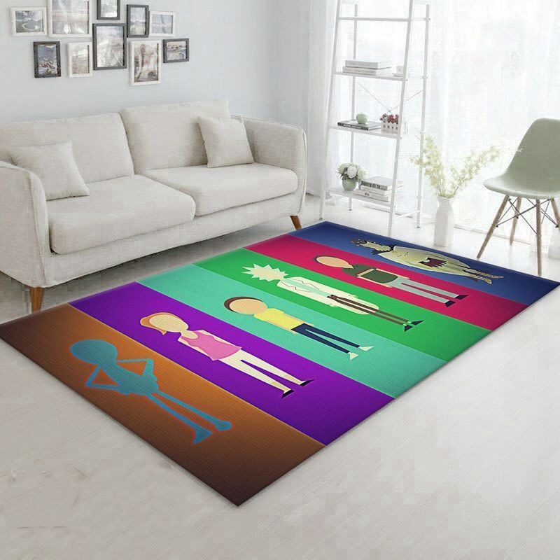 Rick And Morty 74 Area Rug And  Chussin | Home Decor Easily
