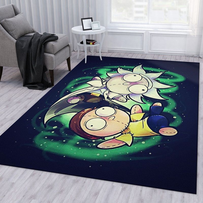 Rick And Morty 88 Area Rug And  Chussin | Home Decor Easily