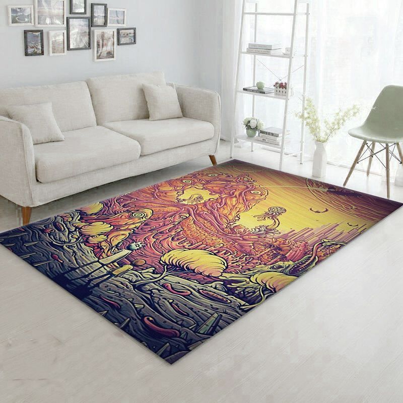Rick And Morty 91 Area Rug And  Chussin | Home Decor Easily
