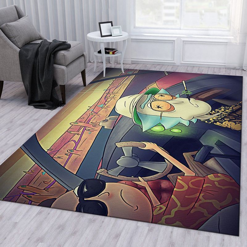Rick And Morty 94 Area Rug And  Chussin | Home Decor Easily