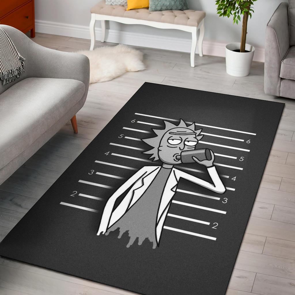 Rick And Morty Area Rug -  Chussin | Home Decor Easily