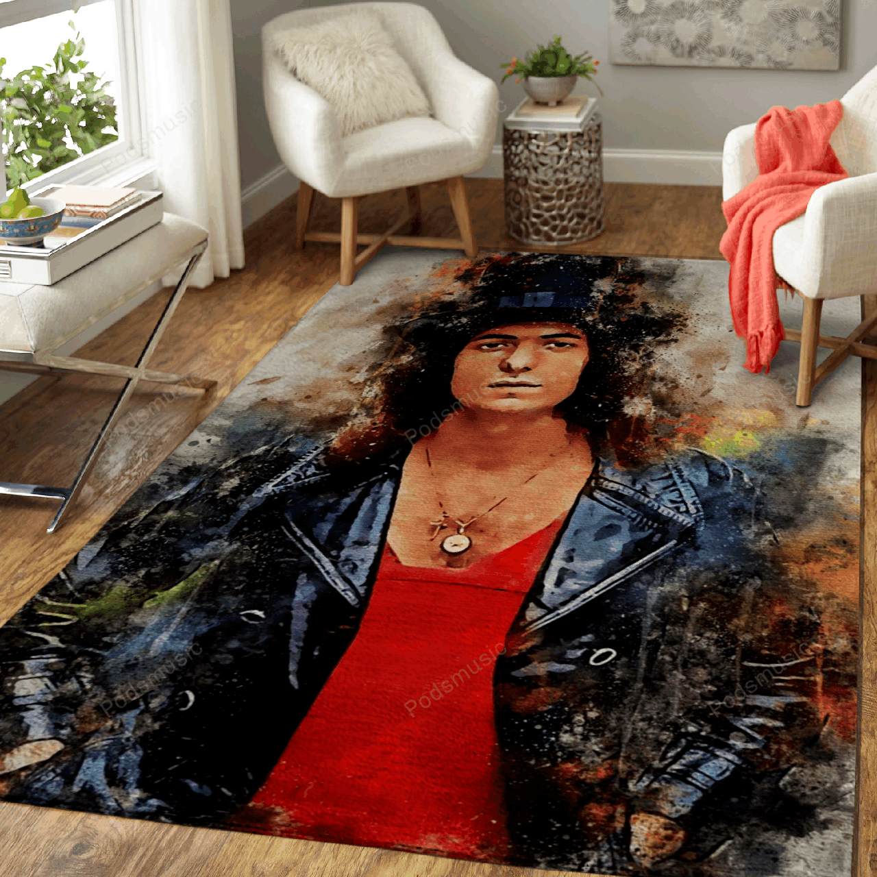 Ritchie Blackmore Music World Art For Fans Area Rug Regtangle  Chussin | Home Decor Easily