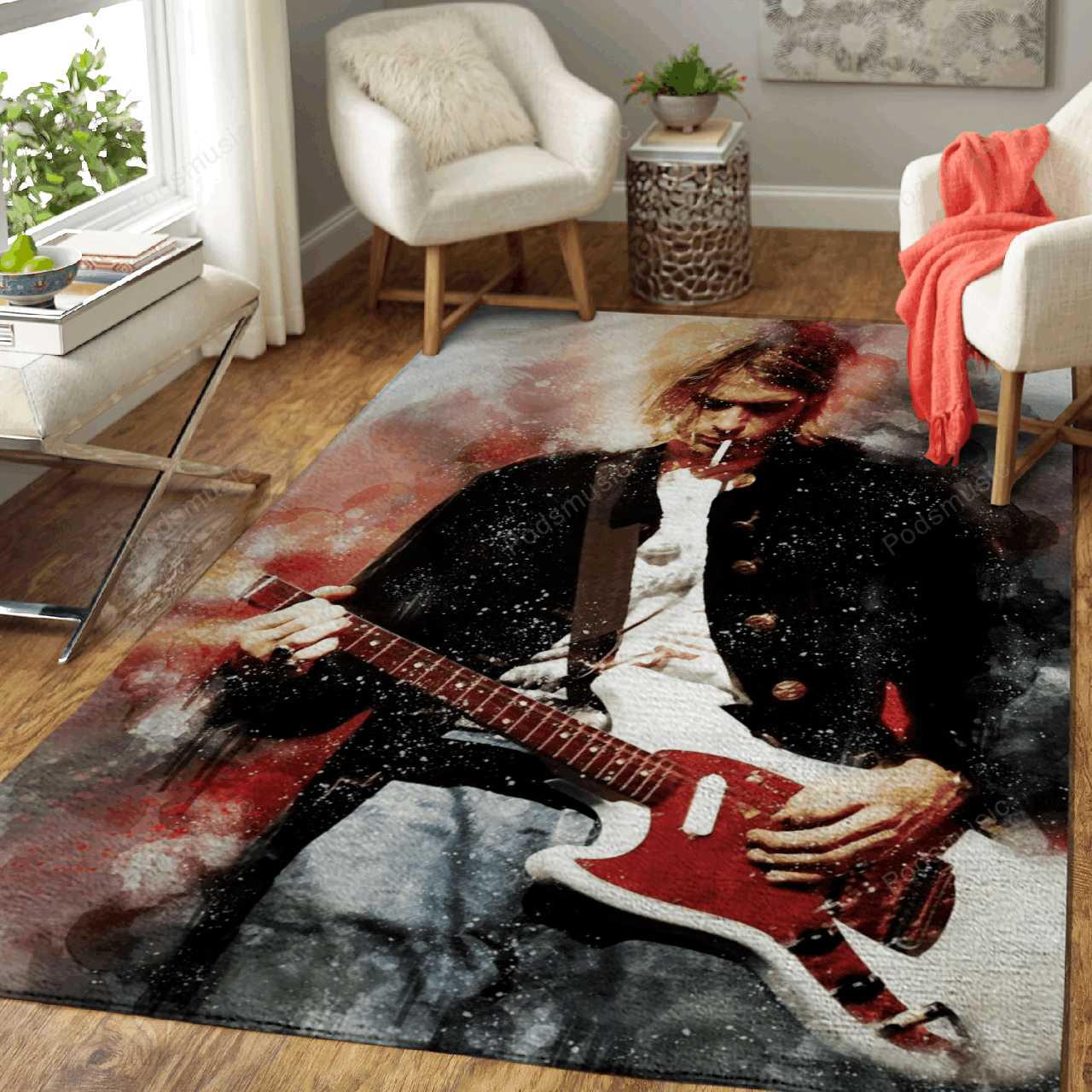 Rocker Music Guitar Rock Art For Fans Area  Chussin | Home Decor Easily