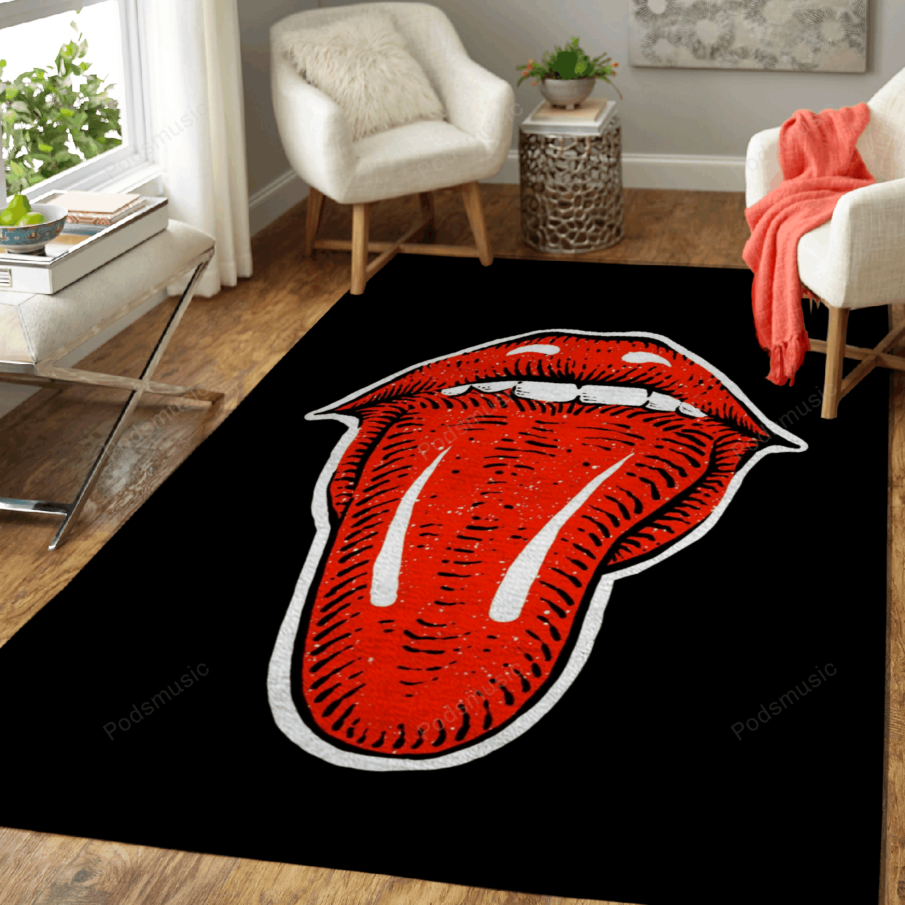 Rolling Stones Engraving Music Art For Fans Area  Chussin | Home Decor Easily