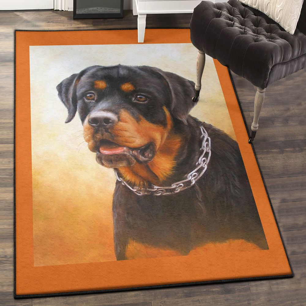 Rottie Area Rugs For , Rottweiler Rug  Chussin | Home Decor Easily