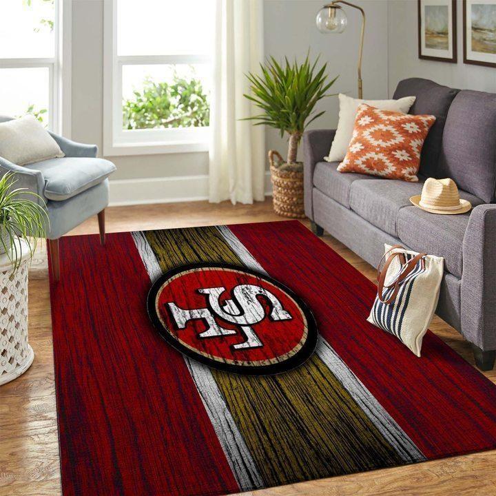 San Francisco 49Ers Area Rug Nfl Football V4659 Chussin | Home Decor Easily