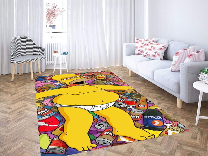 Simpsons Wallpaper Carpet Rug -  Chussin | Home Decor Easily