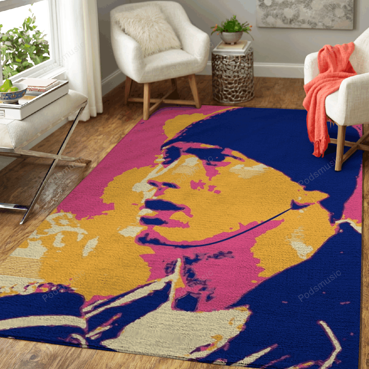 Slim Shady Music Art For Fans Area Rug Regtangle  Chussin | Home Decor Easily