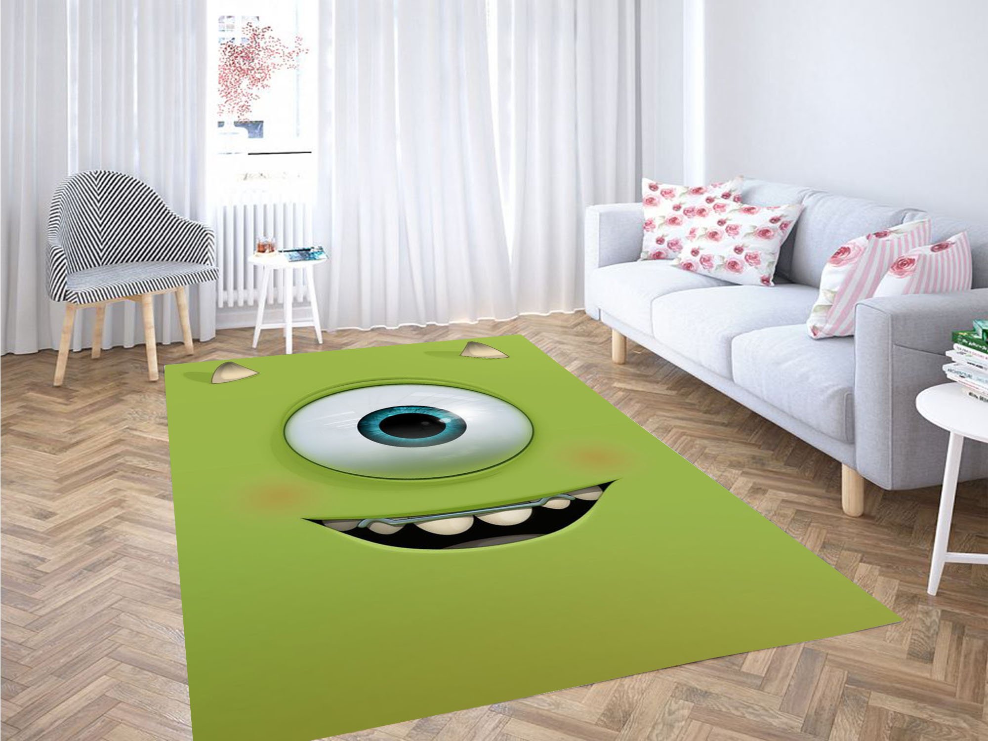 Smile Monster Wallpaper Carpet Rug -  Chussin | Home Decor Easily